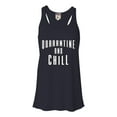 thumbnail image 1 of Womens Quarantine And Chill Flowy Racerback Tank Top T-Shirt, 1 of 1