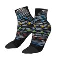 thumbnail image 1 of Womens Quarter Socks Love Rowing In Sea Men Novelty Socks, 1 of 7
