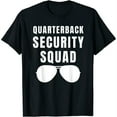 thumbnail image 1 of Womens Quarterback Security Squad Football Offensive Line Lineman T-Shirt Black 2XL, 1 of 5