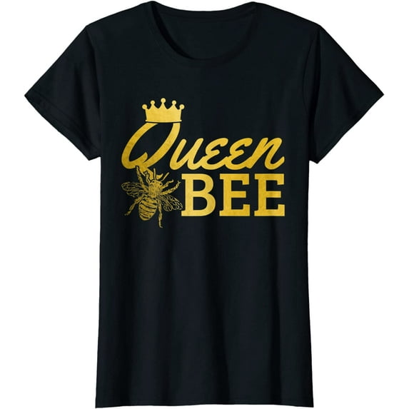 Womens Queen Bee Beekeeper Beekeeping Vintage Funny Cute Girls Bee T-Shirt