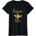 thumbnail image 1 of Womens Queen Bee Crown For Women Wives Mothers Bumble Bee T-Shirt, 1 of 3