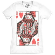 Womens Queen Of Hearts T shirt Funny Vintage Graphic Cool Cute Tee for Ladies Womens Graphic Tees