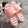 thumbnail image 1 of Womens Quick-Dry Slide Sandals | Non-Slip Lightweight EVA Shower & Beach Pool Slides | Pink House Slippers,Size 38, 1 of 6