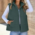 thumbnail image 1 of Womens Quilted Jacket Sleeveless Lightweight Zip Up Stand Collar Puffer Vest Winter Warm Casual Outdoor Outwear with Pockets, 1 of 6
