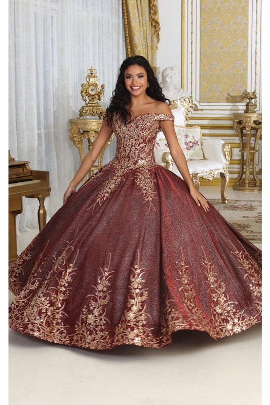 brown sweet 16 dresses Lace Applique Quinceanera Dresses Sparkly Tulle Sweet 16 Dresses 21401 Custom Colors / US2