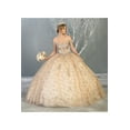 thumbnail image 1 of Womens Quinceanera Dresses Ball Gown Juniors Sweet 16 Prom Birthday Dress Off Shoulder Evening Princess Puffy Dresses for Plus Size Women, 1 of 5
