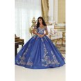 thumbnail image 1 of Womens Royal And Gold Quinceanera Dresses Ball Gown Juniors Sweet 16 Prom Birthday Dress Off Shoulder Evening Princess Puffy Dresses for Plus Size Women, 1 of 5