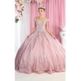 thumbnail image 1 of Womens Dusty Rose Quinceanera Dresses Ball Gown Juniors Sweet 16 Prom Birthday Dress Off Shoulder Evening Princess Puffy Dresses for Plus Size Women, 1 of 5