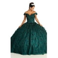 thumbnail image 1 of Womens Hunter Green Quinceanera Dresses Ball Gown Juniors Sweet 16 Prom Birthday Dress Off Shoulder Evening Princess Puffy Dresses for Plus Size Women, 1 of 5