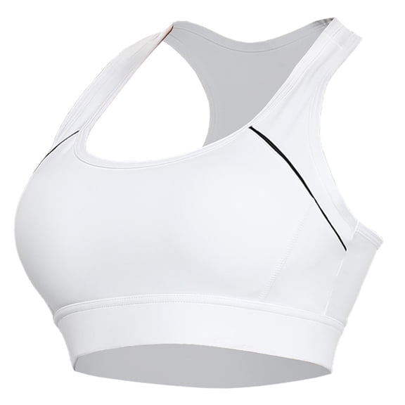 Womens Racerback Bras Convertible Bra Feature V-Neck T-Shirt Bra Style W-310 White XL