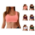 thumbnail image 1 of Womens Racerback Sports Swim Bra High Neck Bikini Top Black Workout Bathing Suit Padded Top Performance Athletic Swimwear, 1 of 6