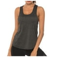 thumbnail image 1 of Womens Racerback Tank Top Basic Athletic Sleeveless Summer Running Gym Workout Training Vest Top Activewear L, 1 of 3