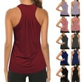 thumbnail image 1 of Womens Racerback Tank Top Pleated Detail Athletic Wear Yoga Gym Workout Shirt, 1 of 5