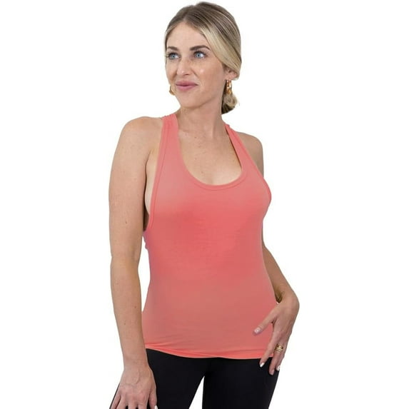 Womens Racerback Tank Tops, Multi-Color Essential Sleeveless Undershirt, Yoga, Gym, Exercise Tanks