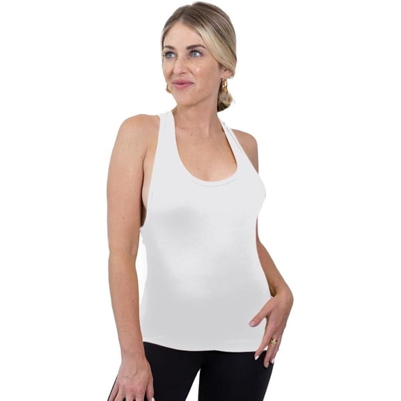 Womens Racerback Tank Tops, Multi-Color Essential Sleeveless Undershirt, Yoga, Gym, Exercise Tanks