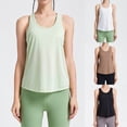 thumbnail image 1 of Womens Racerback Tank Tops Sleeveless Tank Tops for Women Crewneck Basic Undershirt Tops for Athletic Running Tennis Yoga Stretch Gym Clothes (Green,M), 1 of 5
