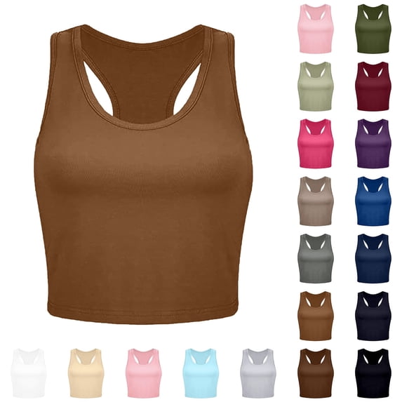 Womens Racerback Tank Tops Sleeveless Tank Tops for Women Open Back T-Shirt Workout Sports Shirts Stretch Gym Clothes
