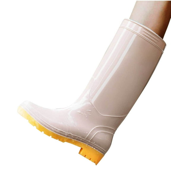 Womens Rain Boots Ankle Rain Boots Solid Color Casual Shoes Short Rain Boots Multi Color Matching Waterproof Non-Slip Mid-Tube Rain Boots West Coast Dopamine Color Shoes Everyday Rain Boots