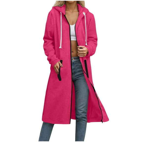 Womens Rain Jacket Casual Zip Up Long Sleeve Outdoor Shacket with Pockets Solid Peacoat