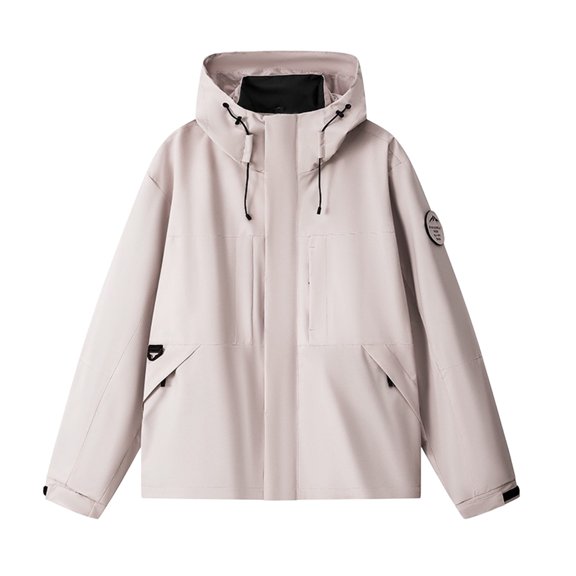 Womens Rain Jacket Hooded with Pockets Ski Warm Winter Snow Rain Suits Waterproof Wind Breaker Jackets Waterproof Jacket Golf Rain Jacket