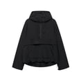 thumbnail image 1 of Womens Rain Jacket With Hood Waterproof Lightweight Packable Pullover Half Zip Rain Coat For Hiking Golf With Pocket, 1 of 8