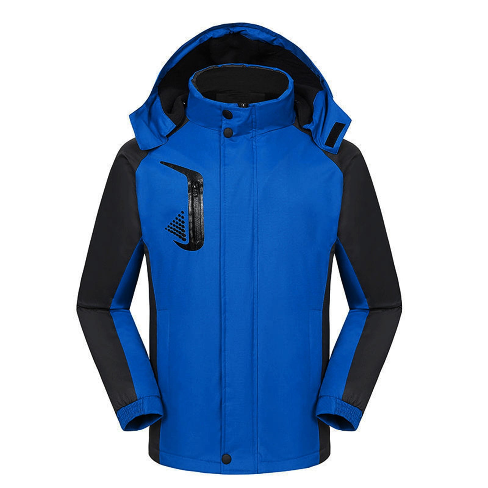 Womens Rain Jacket with Hood Bomber Jacket Women Rain Jacket for Women Mens Rain Jacket Womens Ski Jacket Warm Winter Blue Size XXL Walmart