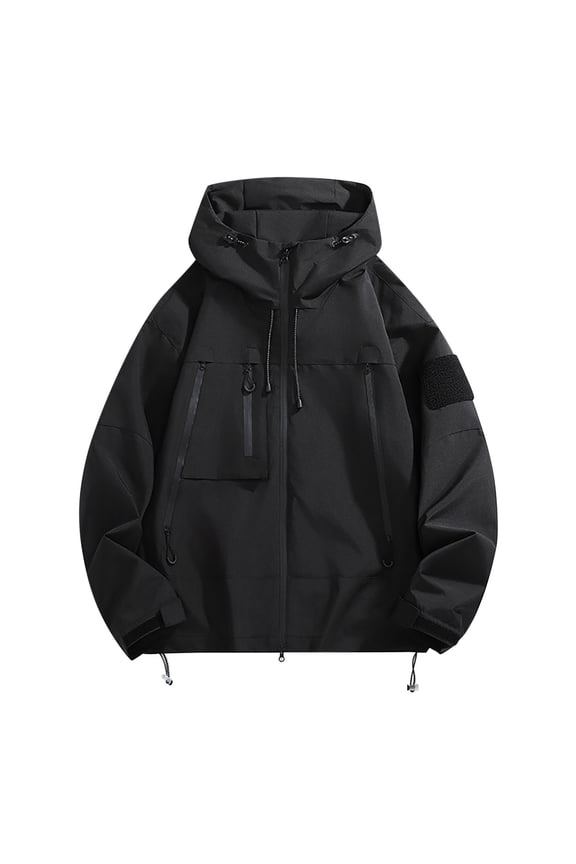Womens Rain Jacket with Hood Trench Coats Lined Windbreaker Active Outdoor Rain Jacket