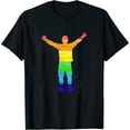 thumbnail image 1 of Womens Rainbow Flag Gay Pride Lgbt T-Shirt Black Medium, 1 of 5
