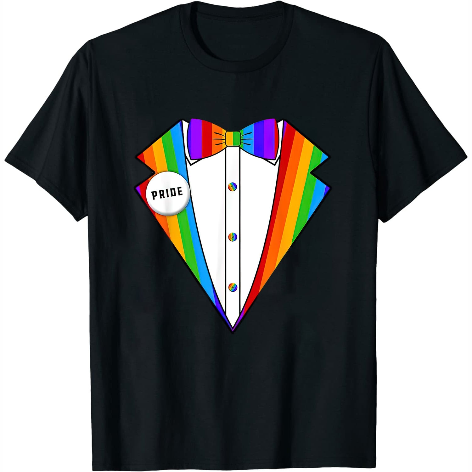 Rainbow Gay Pride Tuxedo Shirt Lgbt Lgbtq Pride Month