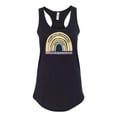 thumbnail image 1 of Womens Rainbow Maybe I'm Vaccinated None of Your Business Funny Racerback Tank Top-Black-large, 1 of 4