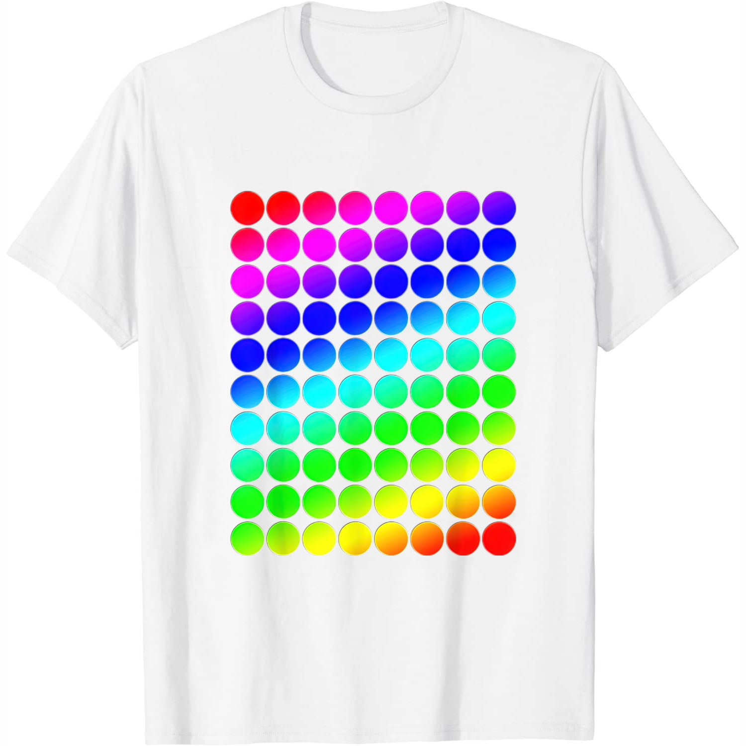 Rainbow polka dot shirt on sale