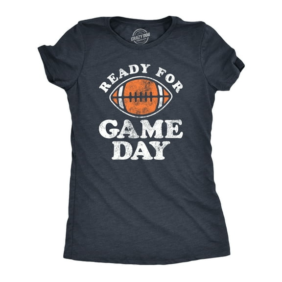 Womens Ready for Game Day T Shirt Funny Football Lovers Gridiron Tee for Ladies Womens Graphic Tees