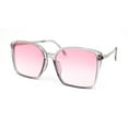 thumbnail image 1 of Womens Rectangular Chic Contemporary Designer Style Sunglasses Slate - Pink, 1 of 4