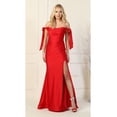 thumbnail image 1 of Women's May Queen Red Bridesmaid Dresses MQ1858 Ruched Prom 2026 22, 1 of 9