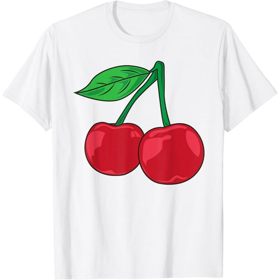 Womens Red Cherry | Fruit Lover Sweet Bomb Farmer Cherries T-Shirt100% cotton