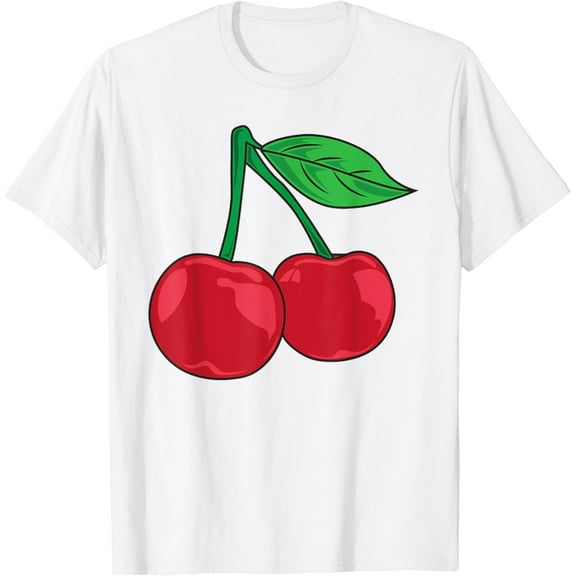 Womens Red Cherry | Fruit Lover Sweet Bomb Farmer Cherries T-Shirt100% cotton