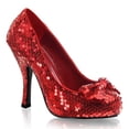 thumbnail image 1 of Funtasma OZ-06 - Sexy Dorothy, 4 1/2" Heel, 3/4" Hidden Pf Sequin Bow Pump-Red Sequins-6, 1 of 2