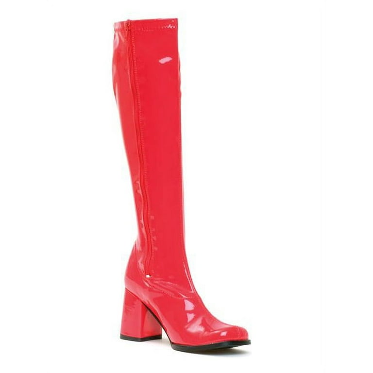 Red shiny sales boots womens