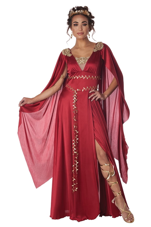 Womens Red Roman Goddess Costume