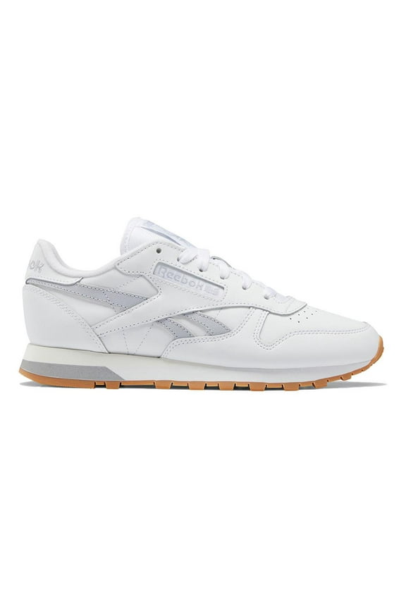 Womens Reebok CLASSIC LEATHER Shoe Size: 8.5 Ftwwht - Cdgry2 - Chalk Fashion Sneakers