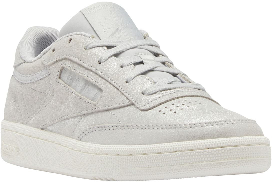 Womens Reebok Club C 85 Shoe Size 7.5 Puregrey2 MatteSilver Chalk Fashion Sneakers Walmart