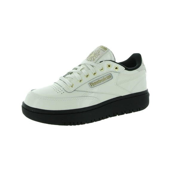 Womens Reebok Club C Double Shoe Size: 9 Chalk - Coreblack - Mattegold Fashion Sneakers