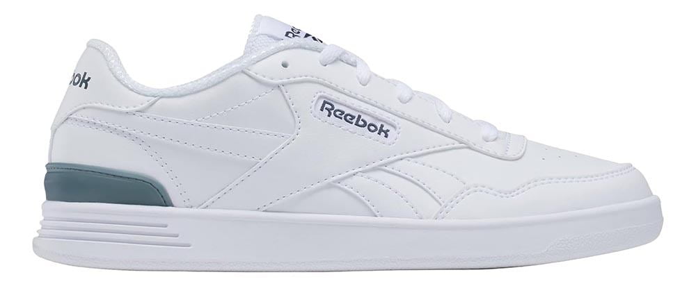 Womens Reebok REEBOK COURT ADVANCE CLIP Shoe Size: 7 Ftwr White - Hoops Blue - Footwear White Fashion Sneakers
