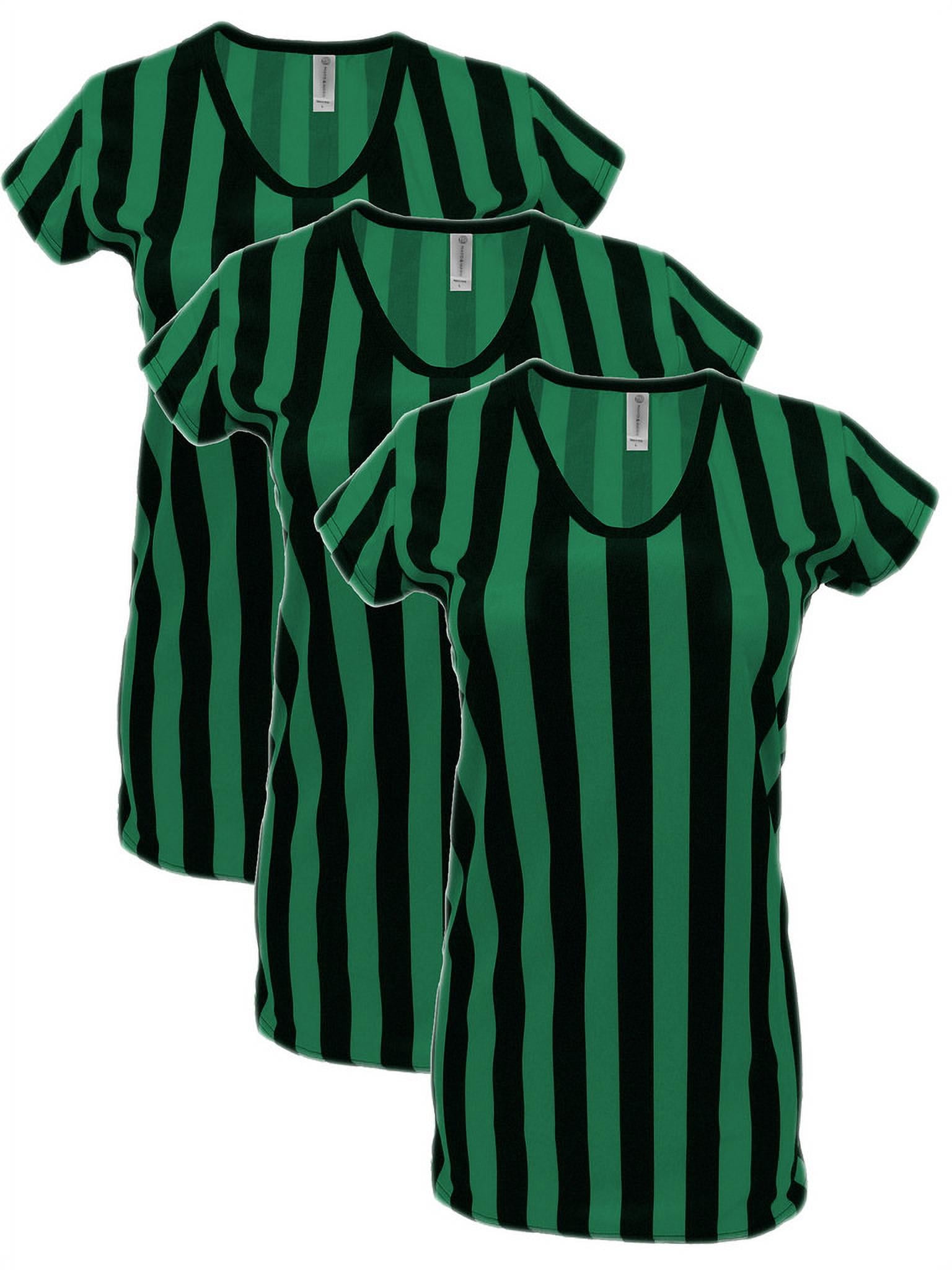 Womens Referee Shirt Comfortable V-Neck Ref Shirt for Waitresses, Refs, Costumes