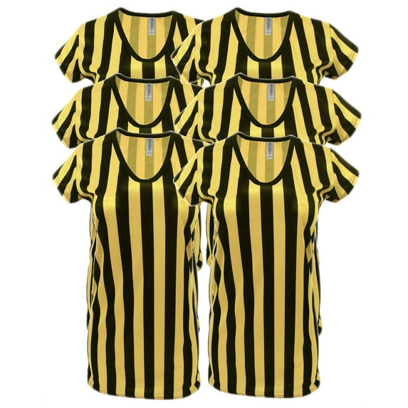 Womens Referee Shirt Comfortable V-Neck Ref Shirt for Waitresses, Refs, Costumes