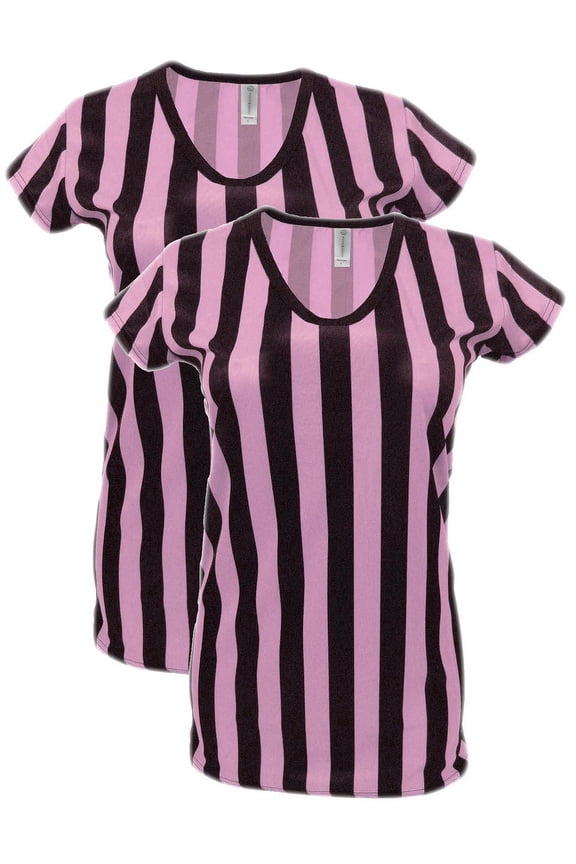 Womens Referee Shirt Comfortable V-Neck Ref Shirt for Waitresses, Refs, Costumes