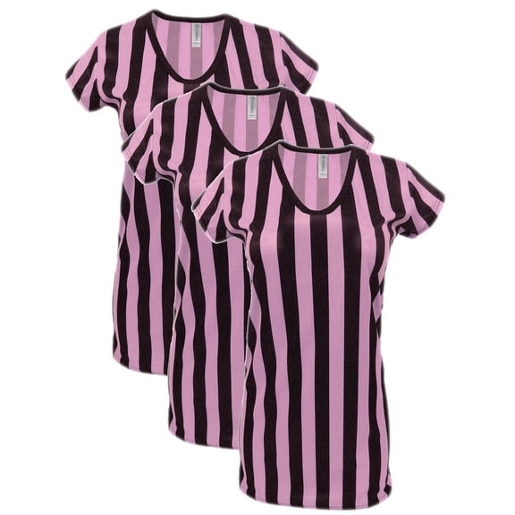 Womens Referee Shirt Comfortable V-Neck Ref Shirt for Waitresses, Refs, Costumes