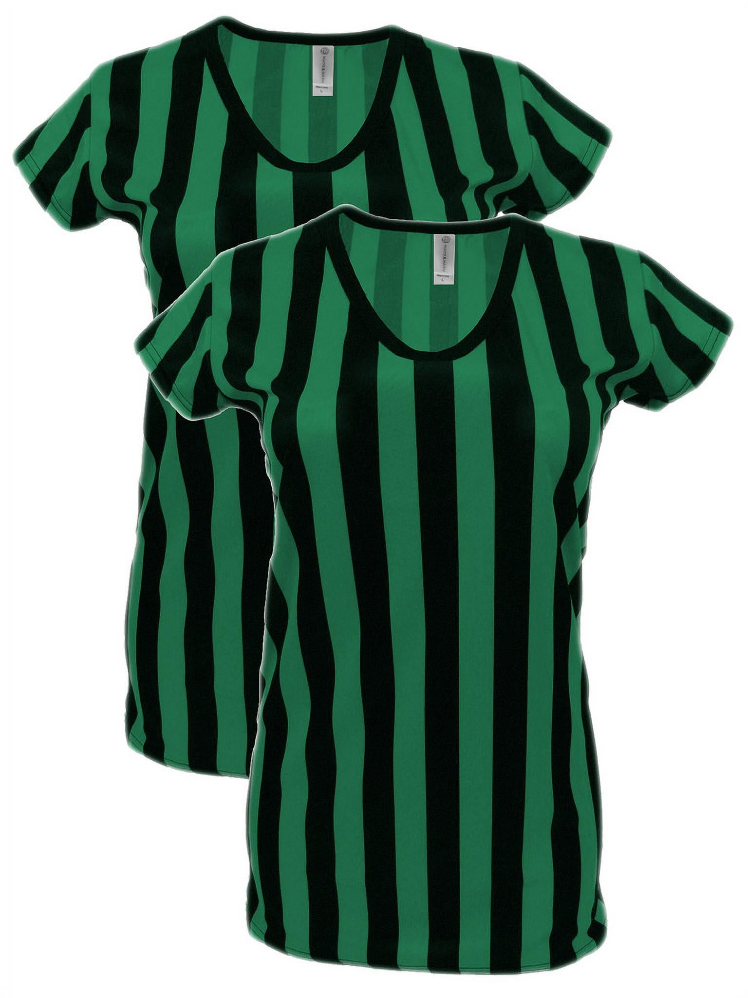 Womens Referee Shirt Comfortable V-Neck Ref Shirt for Waitresses, Refs, Costumes