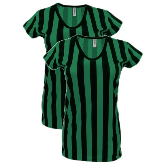 Womens Referee Shirt Comfortable V-Neck Ref Shirt for Waitresses, Refs, Costumes
