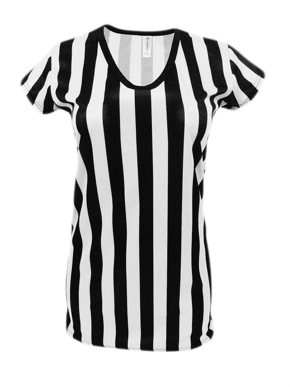 Womens Referee Shirt Comfortable V-Neck Ref Shirt for Waitresses, Refs, Costumes